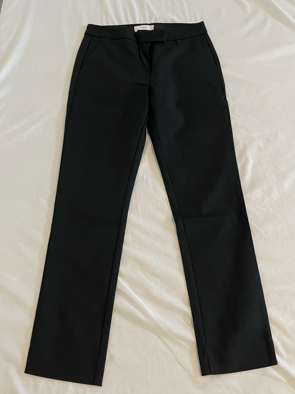 Mango Black Straight-Leg Women's Trousers